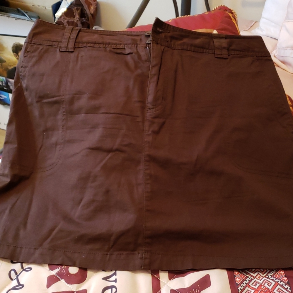 Brown skorts